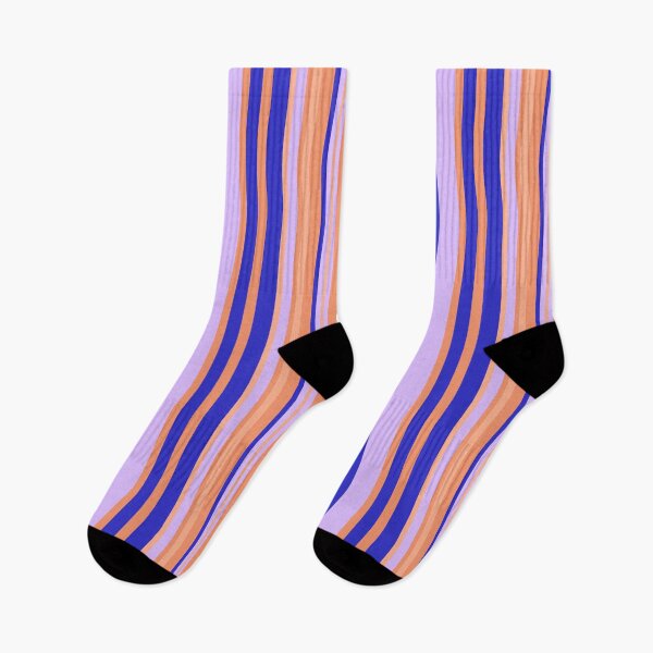 Item preview, Blue Orange and Lilac Stripes designed and sold by fontspree.