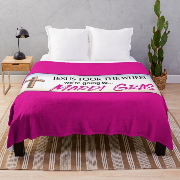 Item preview, Jesus Took The Wheel We're Going To... Mardi Gras - Funny LGBT Meme designed and sold by Picket Club.