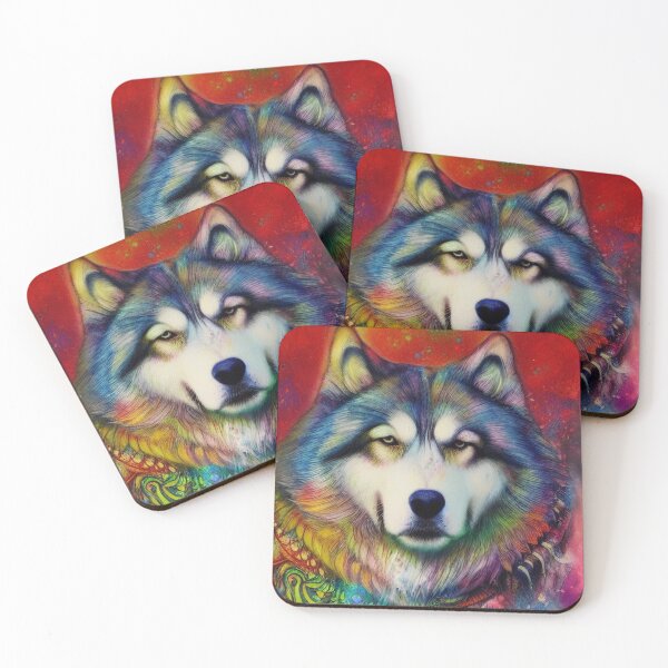 Item preview, Tribal Alaska Malamute Dog Pop Art 4 designed and sold by DiatomDesigns.
