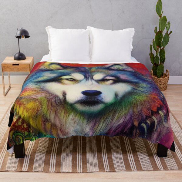 Item preview, Tribal Alaska Malamute Dog Pop Art 4 designed and sold by DiatomDesigns.