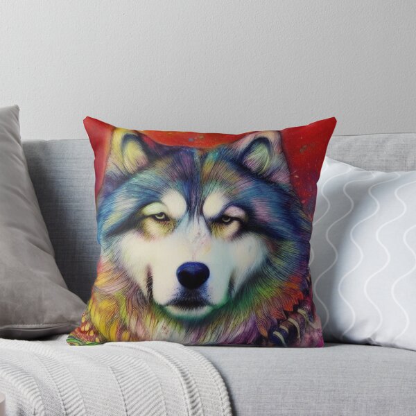Item preview, Tribal Alaska Malamute Dog Pop Art 4 designed and sold by DiatomDesigns.