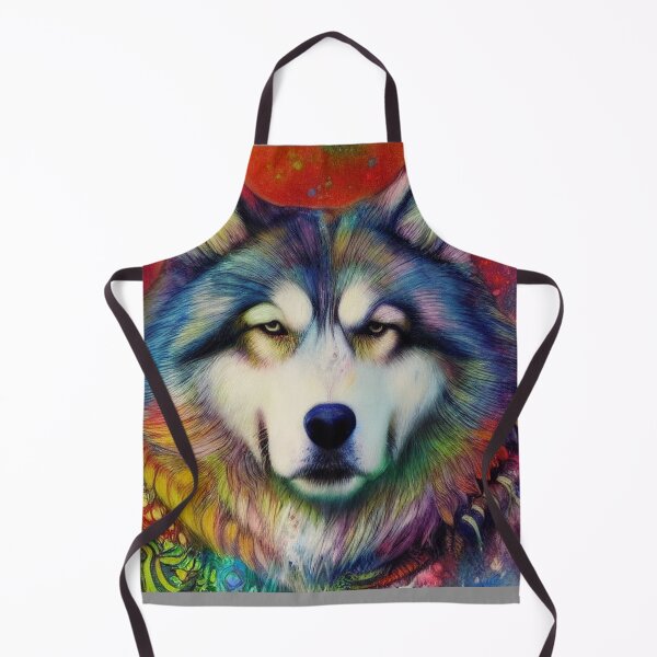 Item preview, Tribal Alaska Malamute Dog Pop Art 4 designed and sold by DiatomDesigns.