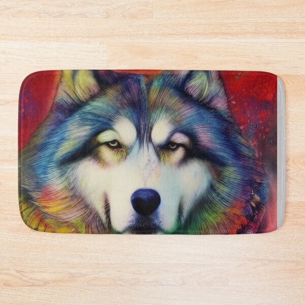 Item preview, Tribal Alaska Malamute Dog Pop Art 4 designed and sold by DiatomDesigns.