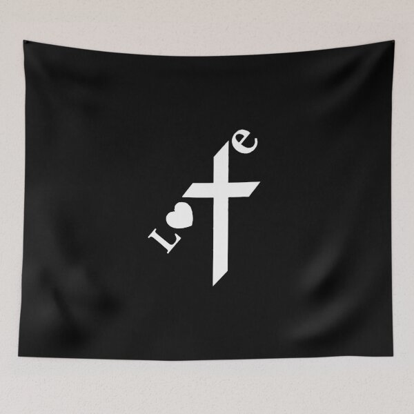 Item preview, Love the Cross Black on White 2 designed and sold by Rowena Jones.