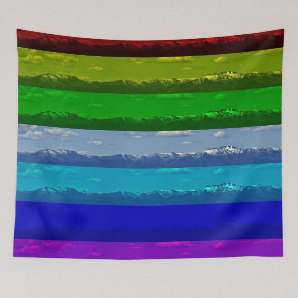 Item preview, Mountain panorama colour abstract 4 designed and sold by quentinjlang.