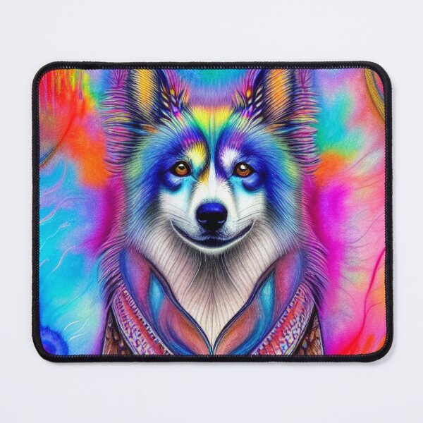 Item preview, Tribal American Eskimo Dog Pop Art 1 designed and sold by DiatomDesigns.