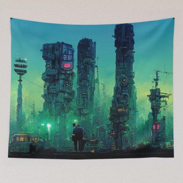 Item preview, Cyberpunk Worlds #CP1-6 designed and sold by DigitalvanShop.