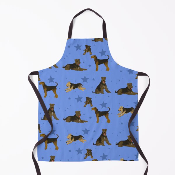 Item preview, Airedale Terriers Pattern Stars Blue designed and sold by Ashley Gagnon.
