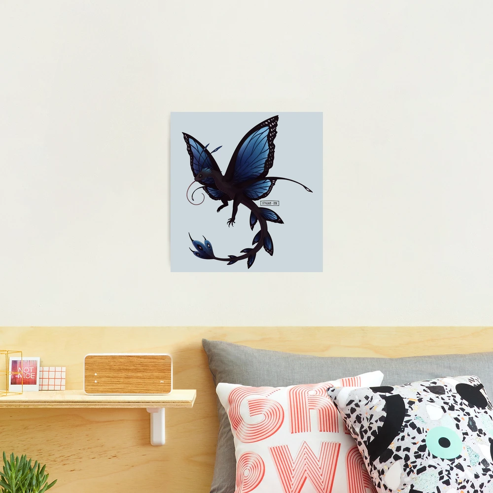 Butterfly Dragon (Blue Morpho) Photographic Print for Sale by StygianInk