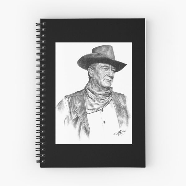 Item preview, John Wayne Charcoal Drawing   designed and sold by LittleBowPeeps.