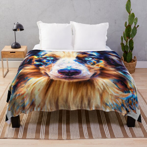 Item preview, Tribal Australian Shepherd Dog Art 1 designed and sold by DiatomDesigns.
