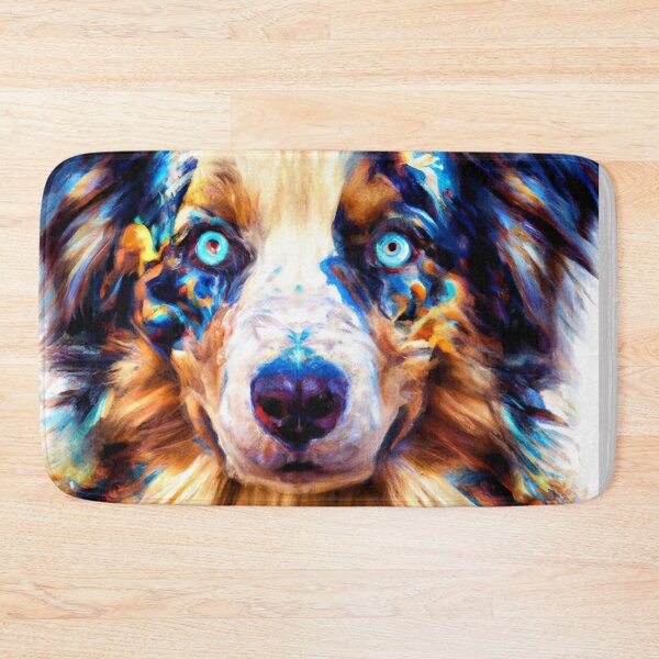 Item preview, Tribal Australian Shepherd Dog Art 1 designed and sold by DiatomDesigns.