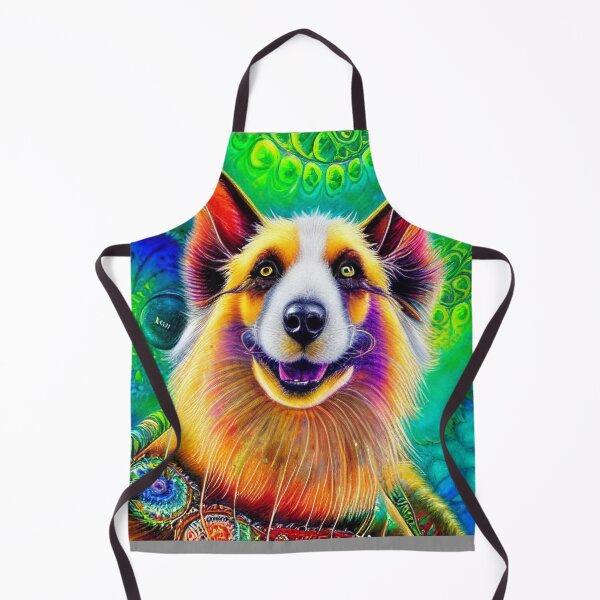 Item preview, Tribal Australian Shepherd Dog Art 2 designed and sold by DiatomDesigns.