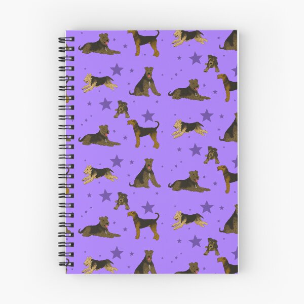 Item preview, Airedale Terriers Pattern Stars Purple designed and sold by Ashley Gagnon.