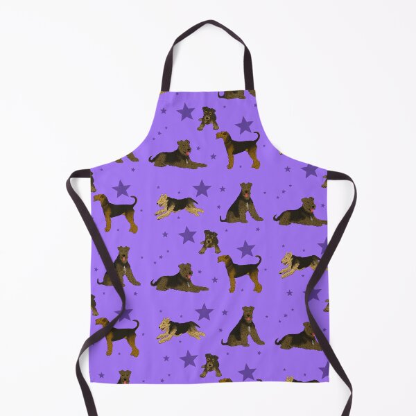 Item preview, Airedale Terriers Pattern Stars Purple designed and sold by Ashley Gagnon.