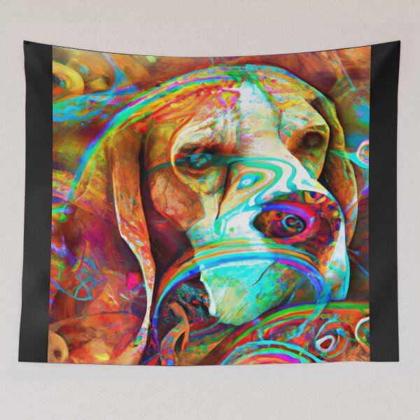 Item preview, Tribal Beagle Dog Art 1 designed and sold by DiatomDesigns.