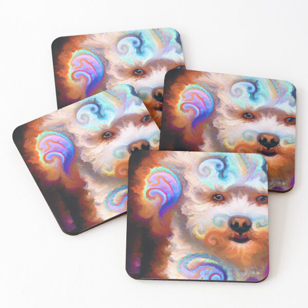 Item preview, Tribal Bichon Frise Dog Art 1 designed and sold by DiatomDesigns.