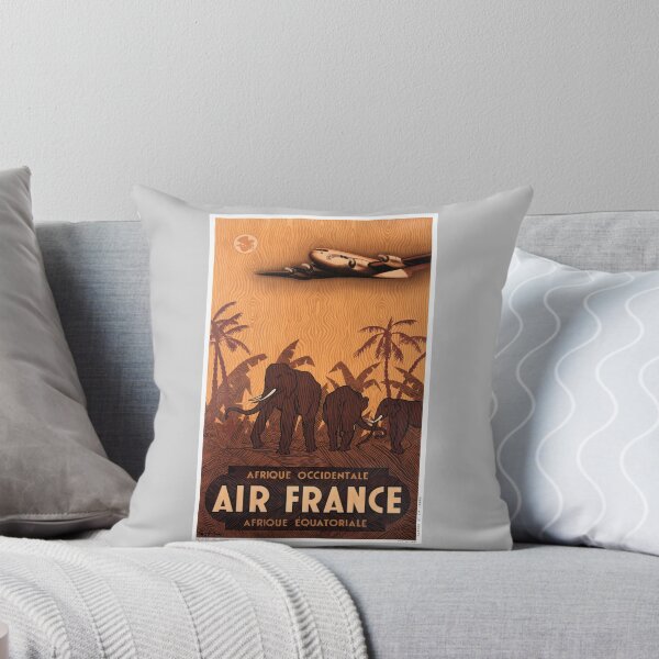 Artikelvorschau, 1946 Air France Afrique Occidentale Afrique Equatoriale Reise-Plakat entworfen und verkauft von retrographics.