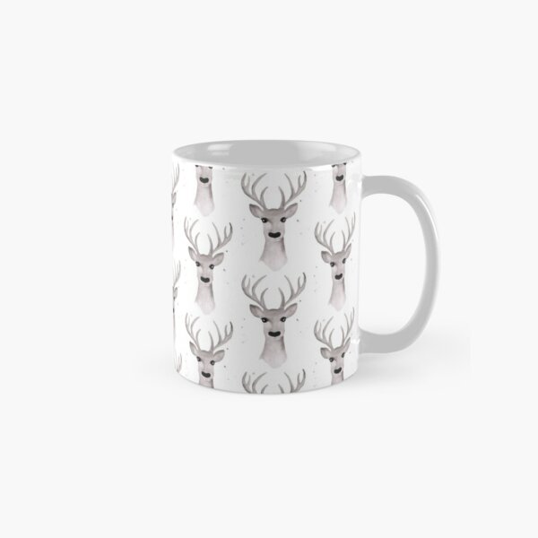 Deer Soft Grey - White Classic Mug