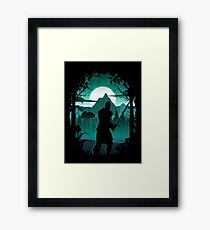 Warden Silhouette Framed Print