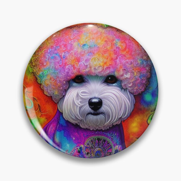 Item preview, Tribal Bichon Frise Dog Art 3 designed and sold by DiatomDesigns.