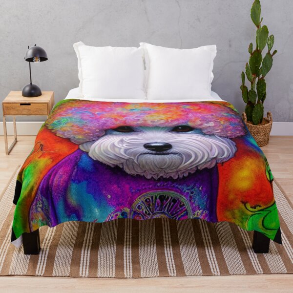 Item preview, Tribal Bichon Frise Dog Art 3 designed and sold by DiatomDesigns.