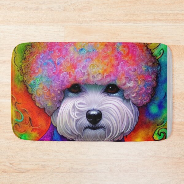 Item preview, Tribal Bichon Frise Dog Art 3 designed and sold by DiatomDesigns.