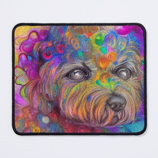 Item preview, Tribal Bichon Frise Dog Art 4 designed and sold by DiatomDesigns.