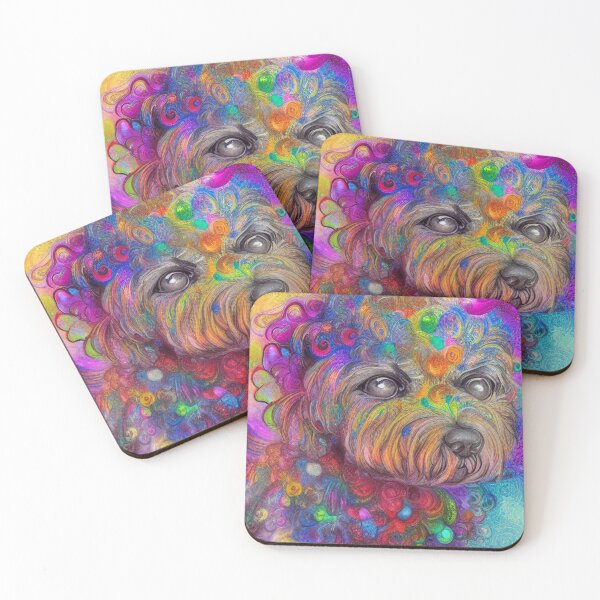 Item preview, Tribal Bichon Frise Dog Art 4 designed and sold by DiatomDesigns.