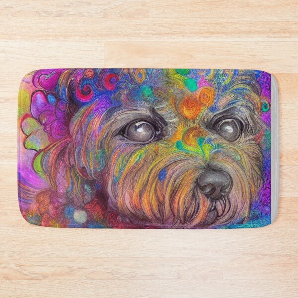 Item preview, Tribal Bichon Frise Dog Art 4 designed and sold by DiatomDesigns.