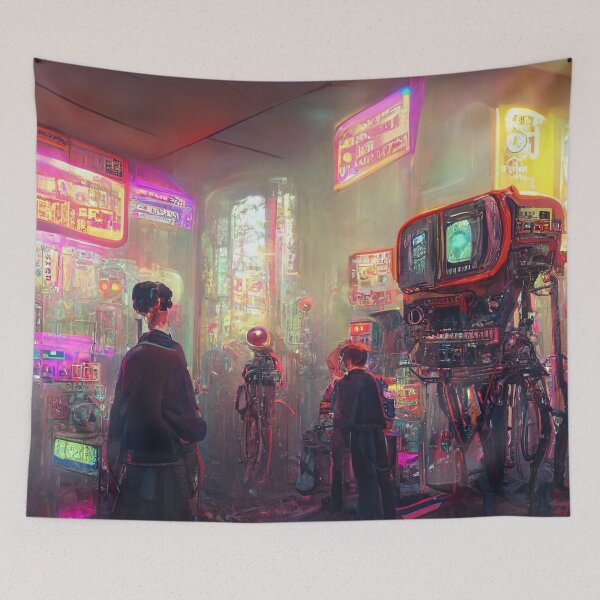 Item preview, Cyberpunk Worlds #CP1-7 designed and sold by DigitalvanShop.