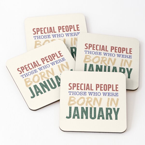 Item preview, Special People Born in January Birthday Typography designed and sold by bolimj.