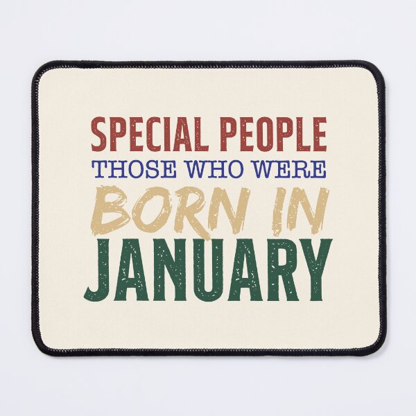 Item preview, Special People Born in January Birthday Typography designed and sold by bolimj.