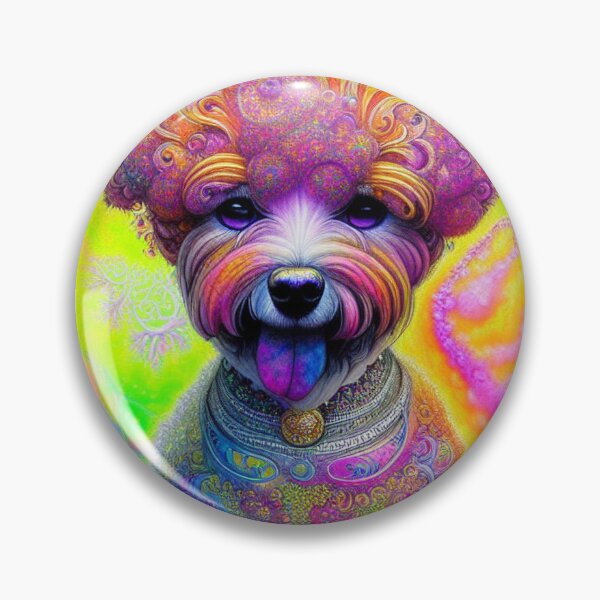 Item preview, Tribal Bichon Frise Dog Art 3 designed and sold by DiatomDesigns.