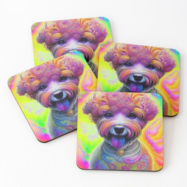 Item preview, Tribal Bichon Frise Dog Art 3 designed and sold by DiatomDesigns.