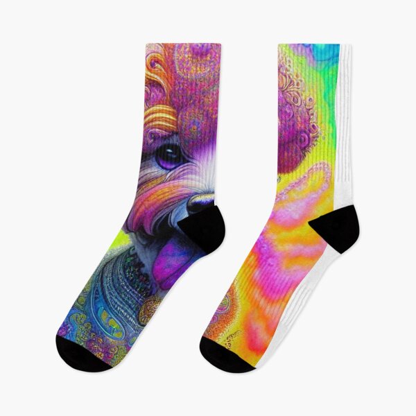 Item preview, Tribal Bichon Frise Dog Art 3 designed and sold by DiatomDesigns.