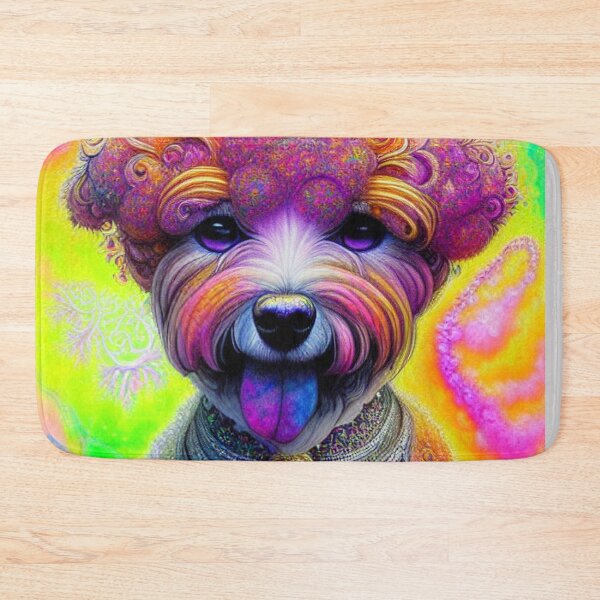 Item preview, Tribal Bichon Frise Dog Art 3 designed and sold by DiatomDesigns.