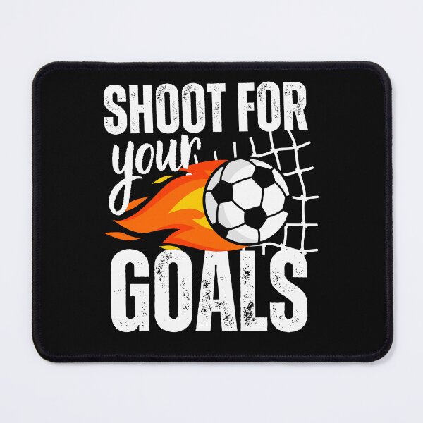 Item preview, Shoot For Your Goals Soccer Saying Flaming Ball designed and sold by DetourShirts.