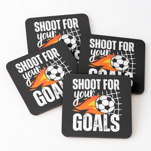 Item preview, Shoot For Your Goals Soccer Saying Flaming Ball designed and sold by DetourShirts.