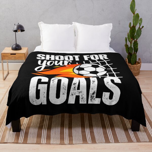 Item preview, Shoot For Your Goals Soccer Saying Flaming Ball designed and sold by DetourShirts.