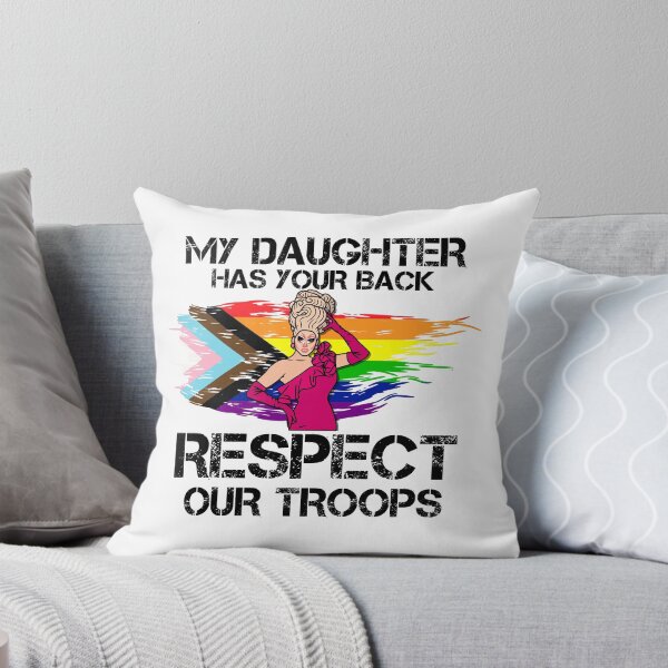 Item preview, My Daughter Has Your Back, Respect Our Troops - Funny Drag Joke designed and sold by Picket Club.