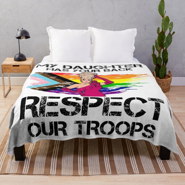 Item preview, My Daughter Has Your Back, Respect Our Troops - Funny Drag Joke designed and sold by Picket Club.