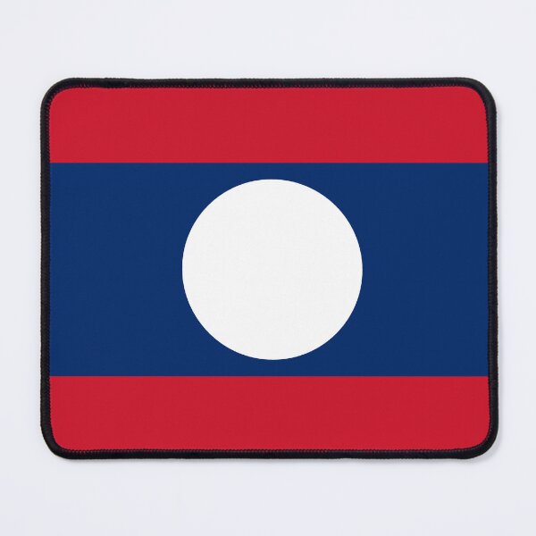 Item preview, Laos flag designed and sold by flagshop.