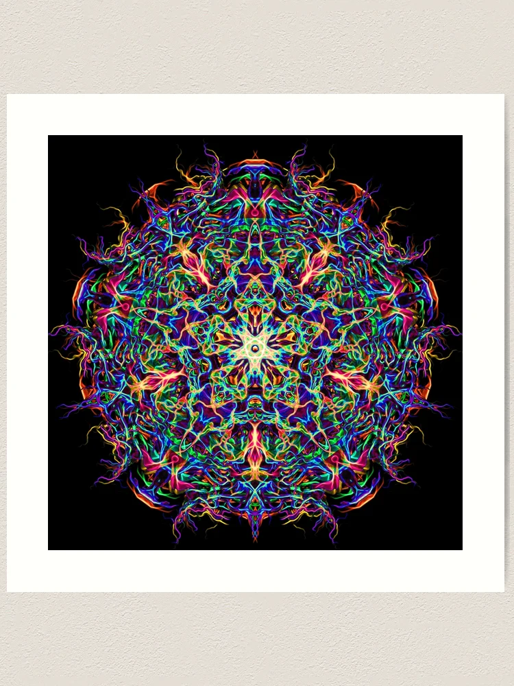 Energy Mandala of 4D Hyperspace Visuals - Psychedelic Sacred