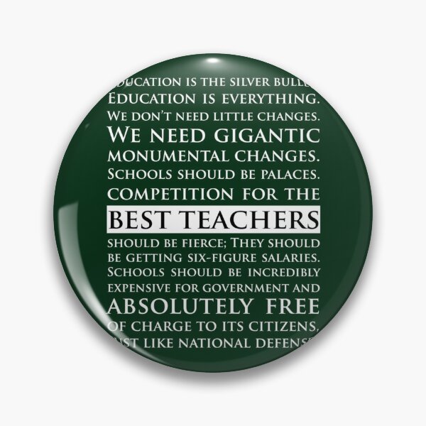 Item preview, The West Wing - Education Speech Sam Seaborn    designed and sold by wendyjenn.