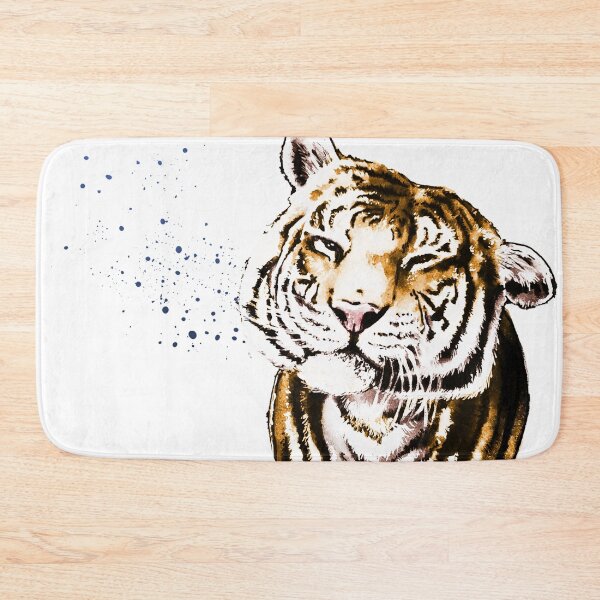 Item preview, Shake it off! Tiger after a swim. designed and sold by Amanda Richmond.