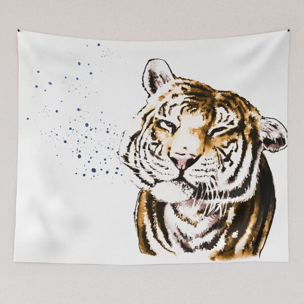 Item preview, Shake it off! Tiger after a swim. designed and sold by Amanda Richmond.