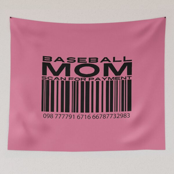 Item preview, Baseball Mom Scan For Payment | Baseball Mommy | Baseball Parent (White Lettering Available) designed and sold by Wavecrest Wearables.