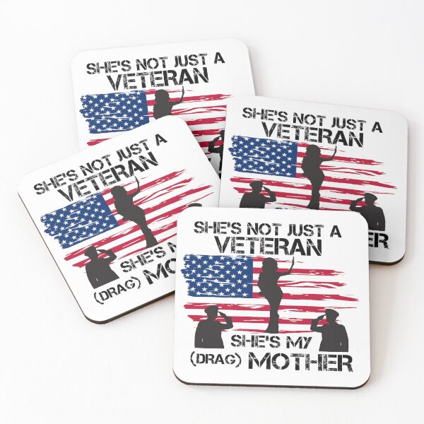 Item preview, She's Not Just A Veteran, She's My Drag Mother - Funny Drag Joke designed and sold by Picket Club.
