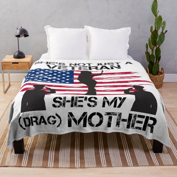 Item preview, She's Not Just A Veteran, She's My Drag Mother - Funny Drag Joke designed and sold by Picket Club.